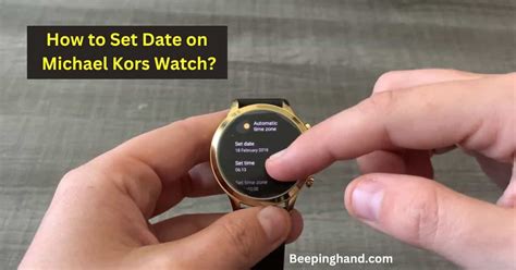 michael kors watch how to set date|michael kors watch setup.